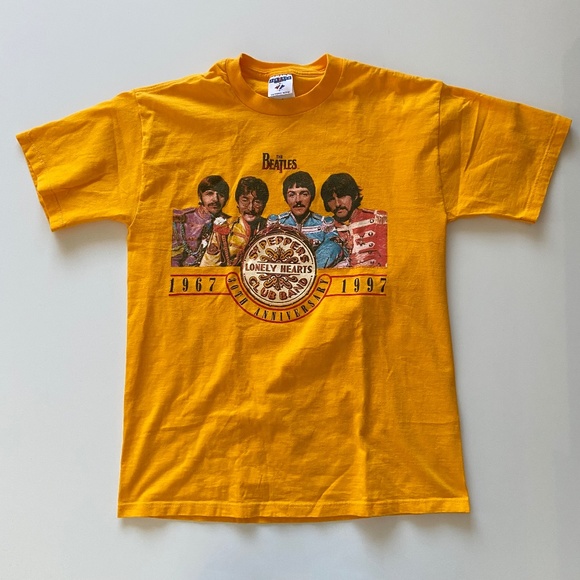 1997 Vintage The Beatles Sgt. Peppers Lonely Hearts Club Band Shirt Mens Medium